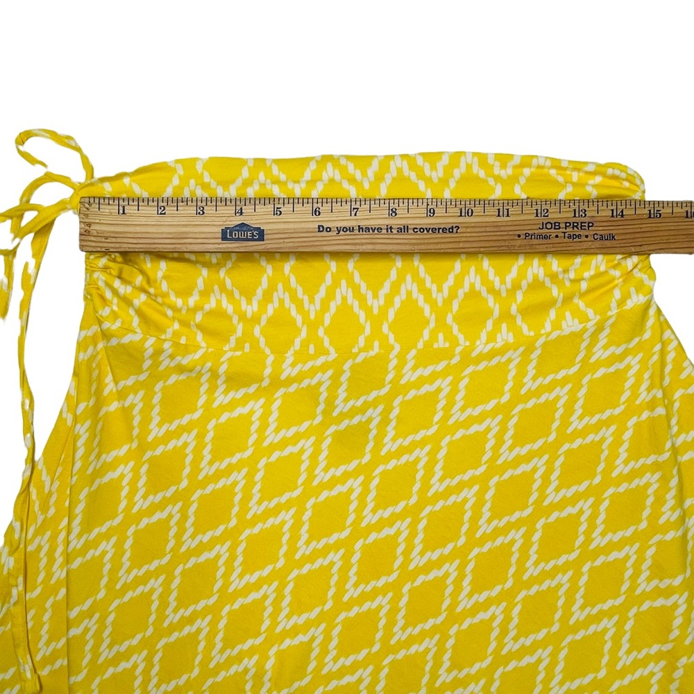 Patagonia Yellow Lithia Ruched Convertible Skirt / Halter Top Size Medium - Picture 7 of 8